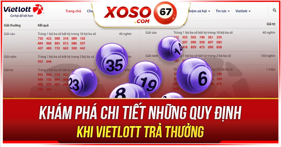 vietlott trả thưởng